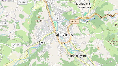 Carte de localisation de l'évènement