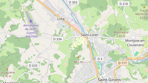 Carte de localisation de l'évènement