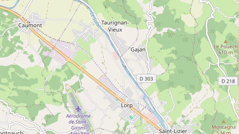 Carte de localisation de l'évènement