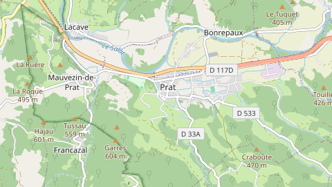 Carte de localisation de l'évènement