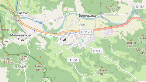 Carte de localisation de l'évènement