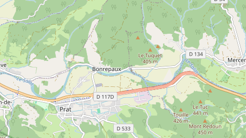 Carte de localisation de l'évènement