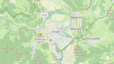 Carte de localisation de l'évènement