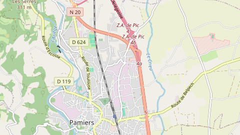 Carte de localisation de l'évènement