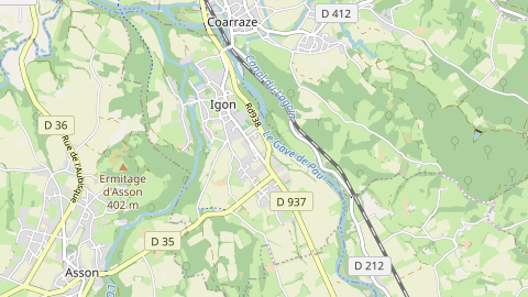 Carte de localisation de l'évènement