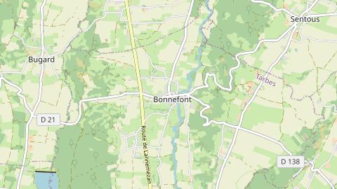 Carte de localisation de l'évènement