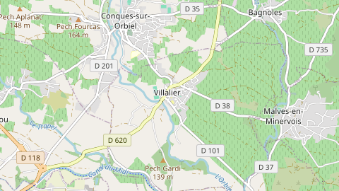 Carte de localisation de l'évènement