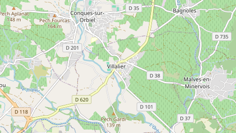 Carte de localisation de l'évènement