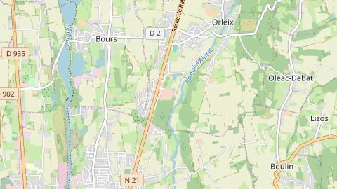 Carte de localisation de l'évènement