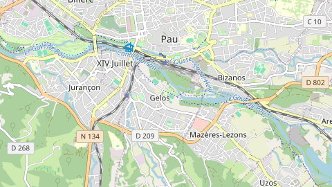 Carte de localisation de l'évènement