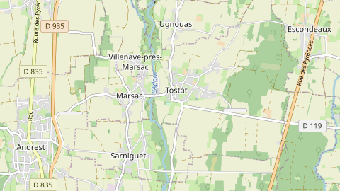 Carte de localisation de l'évènement