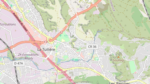 Carte de localisation de l'évènement