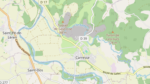 Carte de localisation de l'évènement