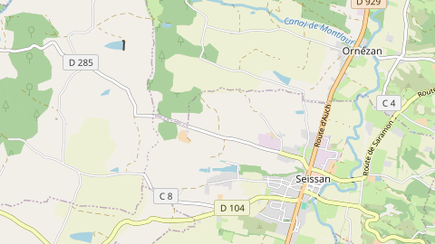 Carte de localisation de l'évènement