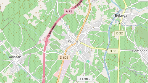 Carte de localisation de l'évènement