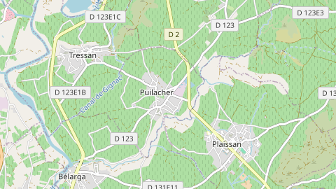 Carte de localisation de l'évènement