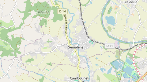 Carte de localisation de l'évènement