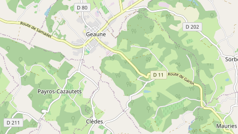 Carte de localisation de l'évènement