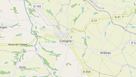 Carte de localisation de l'évènement