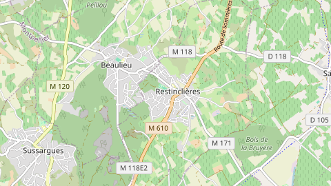 Carte de localisation de l'évènement