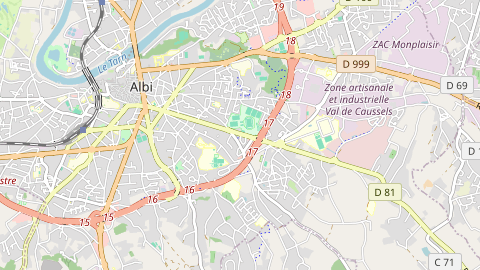 Carte de localisation de l'évènement