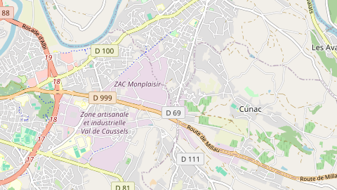 Carte de localisation de l'évènement