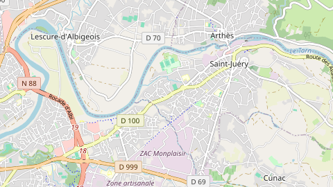 Carte de localisation de l'évènement