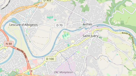 Carte de localisation de l'évènement