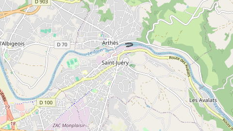 Carte de localisation de l'évènement