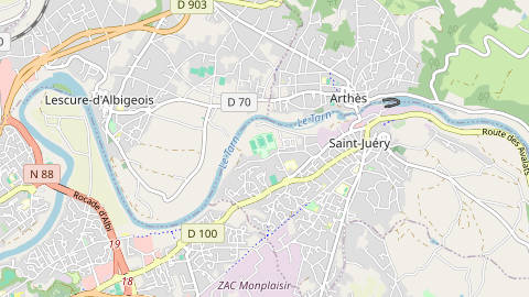 Carte de localisation de l'évènement