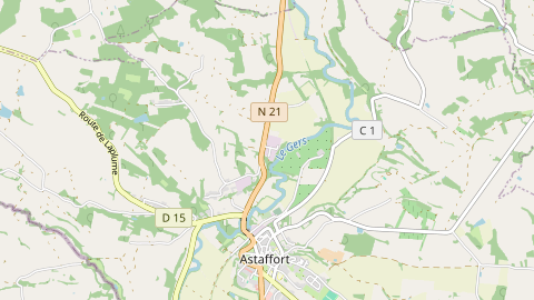 Carte de localisation de l'évènement
