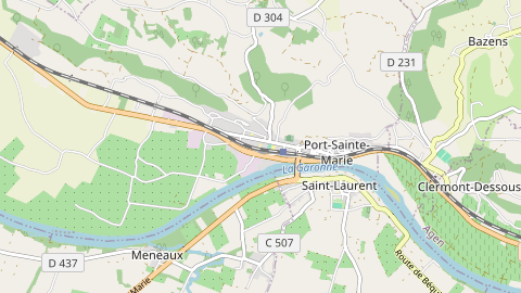 Carte de localisation de l'évènement