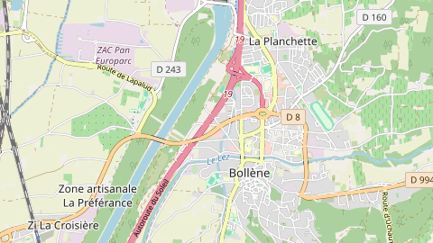 Carte de localisation de l'évènement
