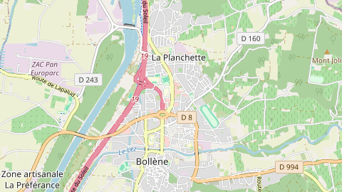 Carte de localisation de l'évènement