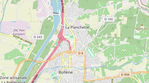 Carte de localisation de l'évènement