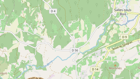 Carte de localisation de l'évènement