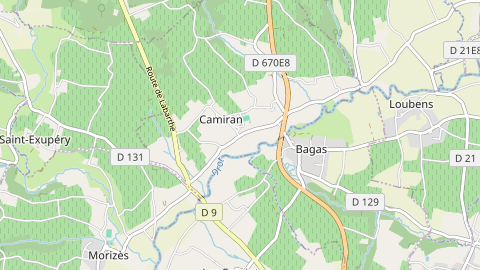 Carte de localisation de l'évènement