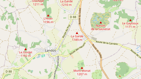 Carte de localisation de l'évènement