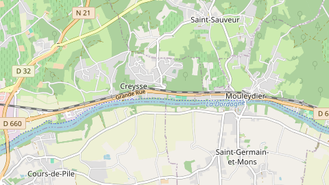 Carte de localisation de l'évènement