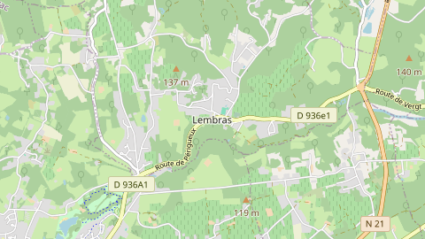Carte de localisation de l'évènement
