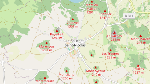 Carte de localisation de l'évènement