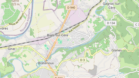 Carte de localisation de l'évènement