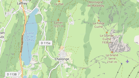 Carte de localisation de l'évènement