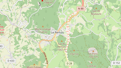 Carte de localisation de l'évènement