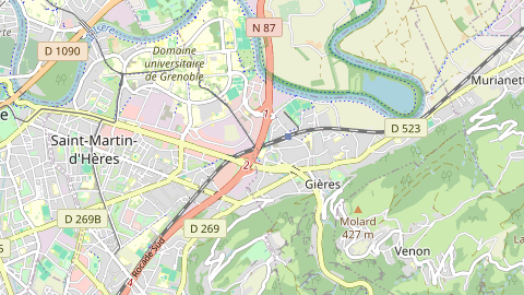 Carte de localisation de l'évènement