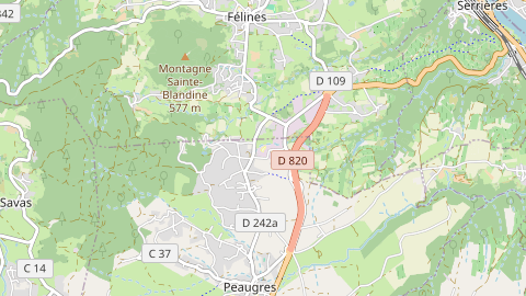 Carte de localisation de l'évènement