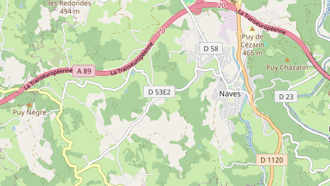 Carte de localisation de l'évènement