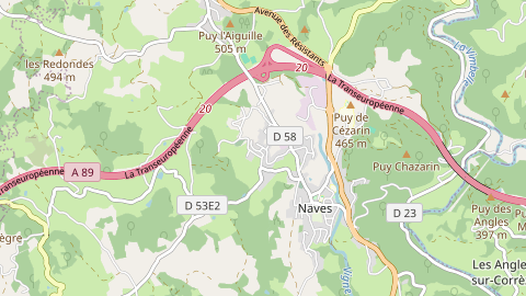 Carte de localisation de l'évènement