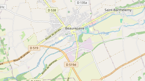 Carte de localisation de l'évènement