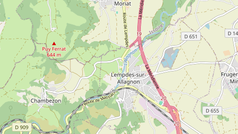 Carte de localisation de l'évènement